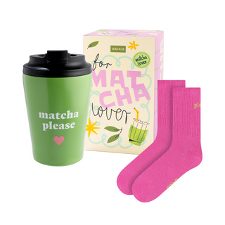 Zestaw Skarpetki Matcha + Kubek Termiczny