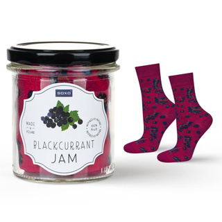 Blackcurrant Jam Socks in a Jar