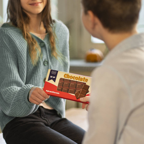 Skarpetki damskie SOXO tabliczka czekolady