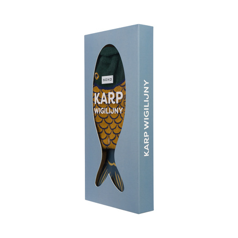 Colorful SOXO cotton socks | Carp | gift for him | Christmas gift