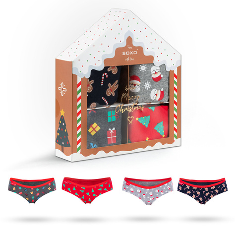 4x SOXO women's panties, a perfect Christmas gift for her