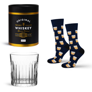 Zestaw Skarpetki Whiskey w Tubie + Szklanka