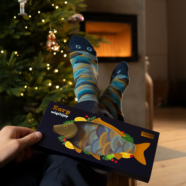 Christmas Carp Socks