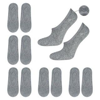 Set of 6x Men's gray SOXO socks with silicone
