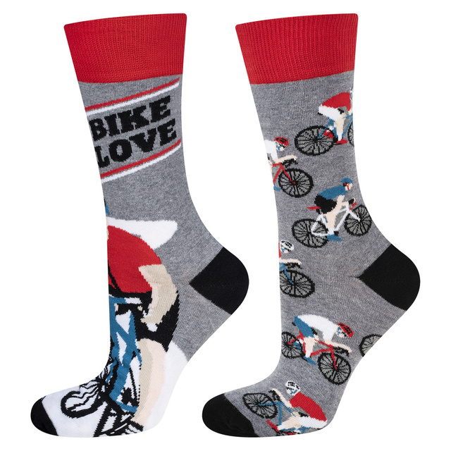 A set of 6x Colorful Men's Socks SOXO GOOD STUFF funny gift
