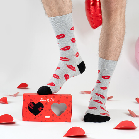 SOXO Boxers and Socks Set - Kiss