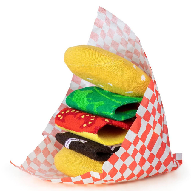 Women's socks SOXO GOOD STUFF hamburger