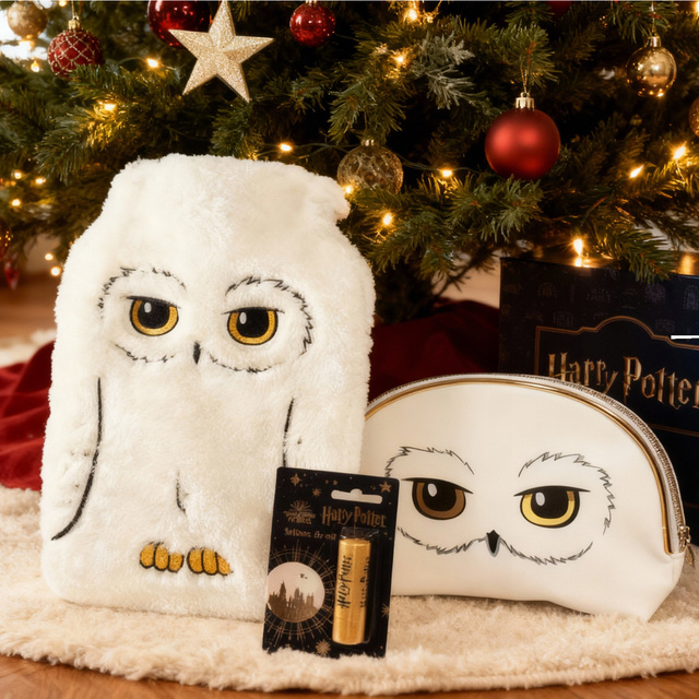 Harry Potter Set Hot Water Bottle 1.8 L + Cosmetic Bag + Lip Balm