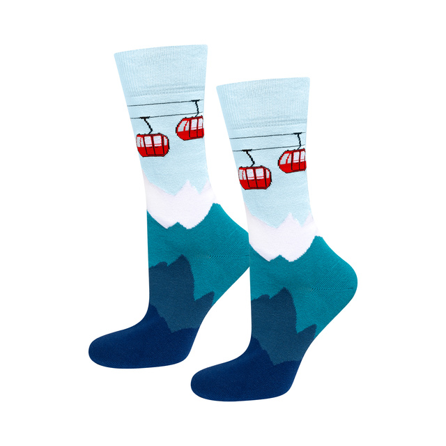 Men's Colorful Socks SOXO Winter Sports - 3 Pairs