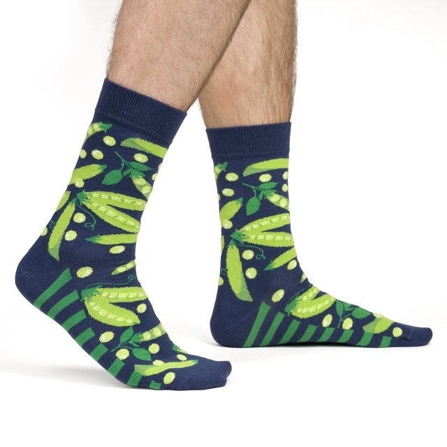 Men's colorful SOXO GOOD STUFF socks canned peas Gift