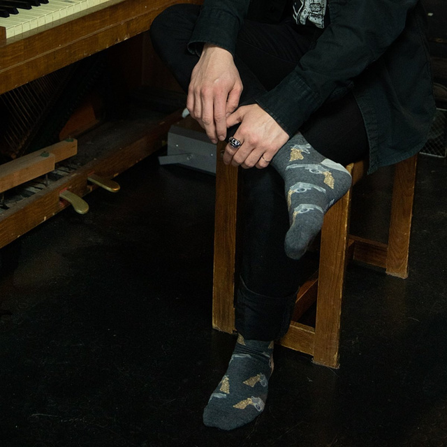 Skarpetki męskie kolorowe SOXO GOOD STUFF wesołe rewolwer