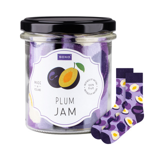 Plum Jam Socks in a Jar