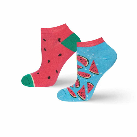 Colorful women's socks SOXO mismatched cotton watermelon