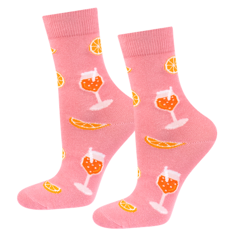 Set of 3x SOXO | Aperitif women's socks in a gift tube