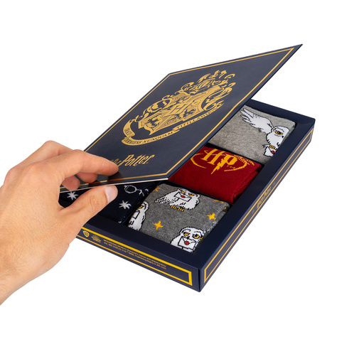 Gift Box Harry Potter skarpetki damskie książka - 6 par