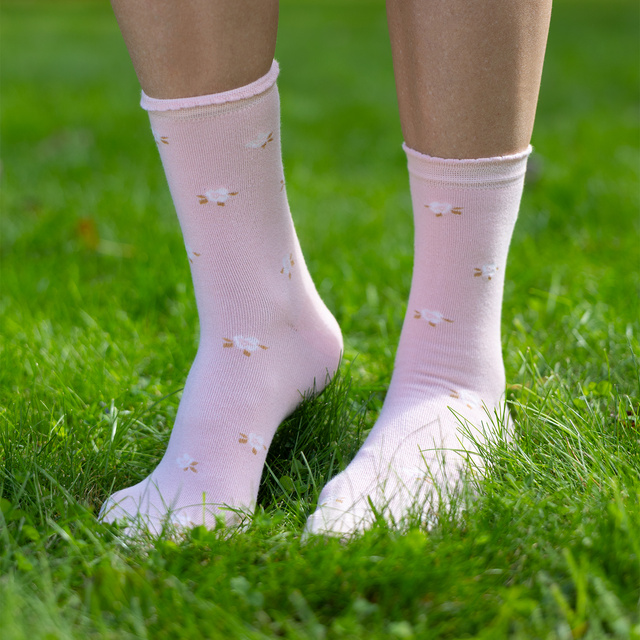 Skarpetki Bambusowe w Kwiatki