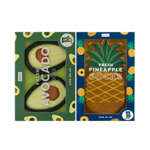 Zestaw 2x Skarpetki Damskie | Męskie SOXO Awokado w pudełku | Ananas w pudełku