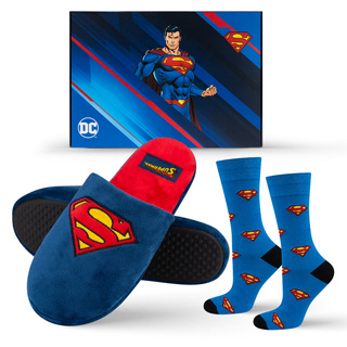 Zestaw Skarpetki + Kapcie Superman