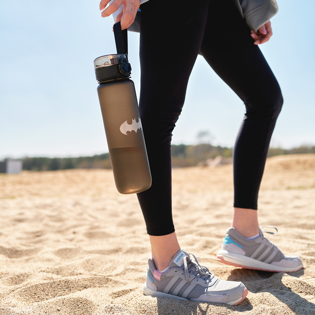 Water bottle 1L black | durable and practical | Batman