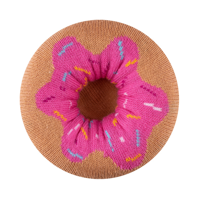 Set of 2x Women's Soxo Donut Socks in a Box | Perfect for a gift | Funny and Happy | pink