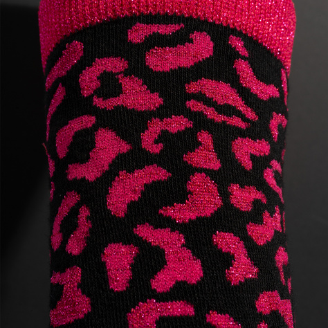 SOXO Women's Pink Leopard Socks in Packaging - 3 Pairs