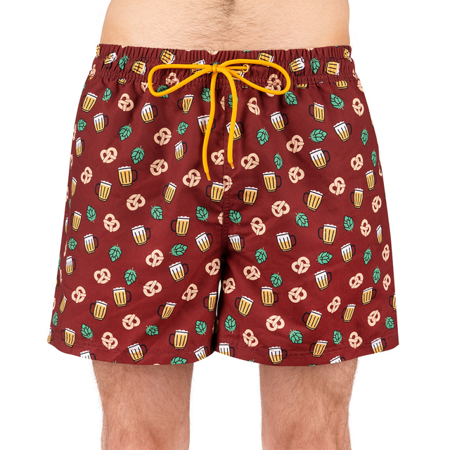 Swim trunks + flip-flops beer pattern