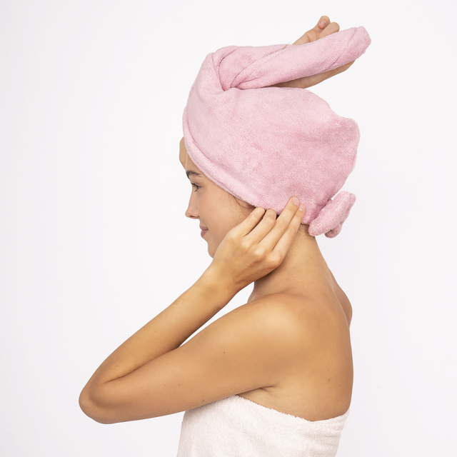 Turban Kąpielowy Różowy