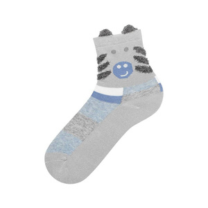 Gray children's socks SOXO with ears