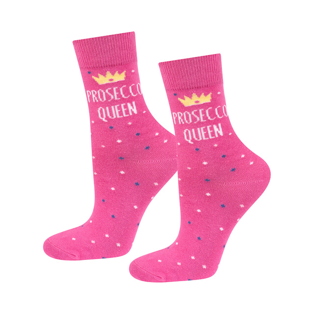 Set of 3x SOXO Prosecco women's socks in a tube | gift perfect for her 