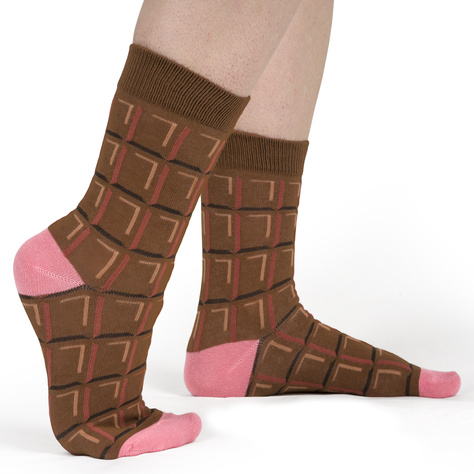 SOXO Fig Set Valentine's 2-pack and Chocolate Socks