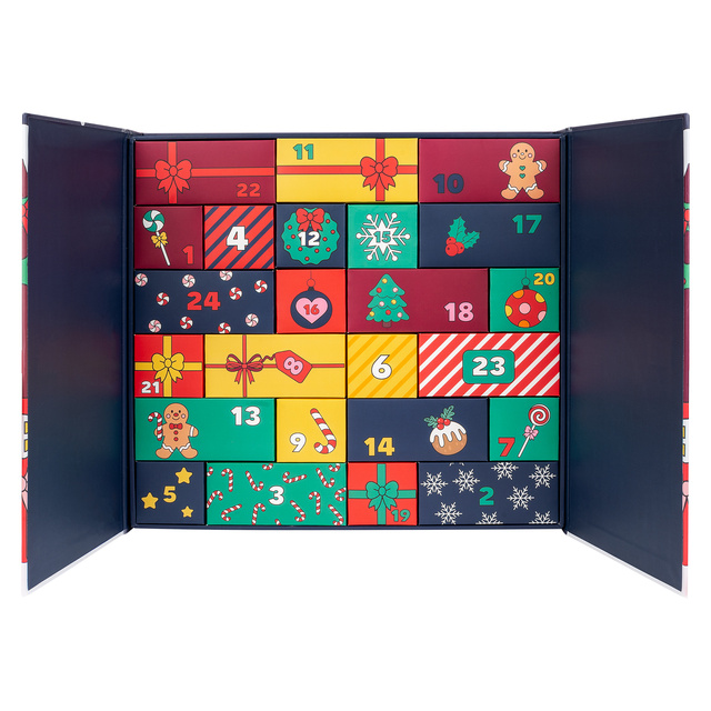 Advent calendar with socks 12-pack