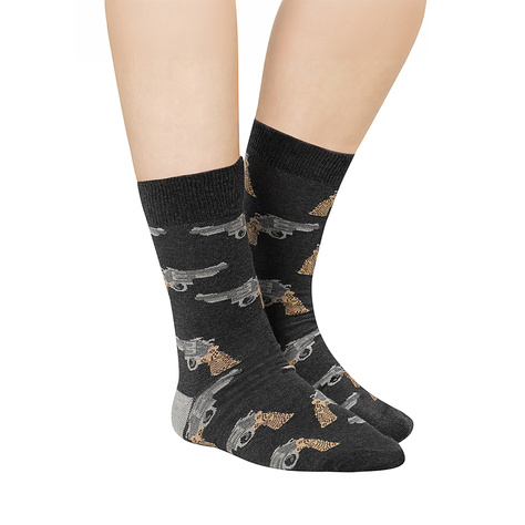 Men's funny socks SOXO GOOD STUFF revolvers