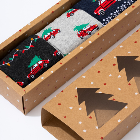 SOXO Men’s Christmas Little One Socks - 3 Pairs