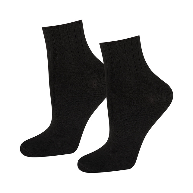 Women's black DR SOXO socks