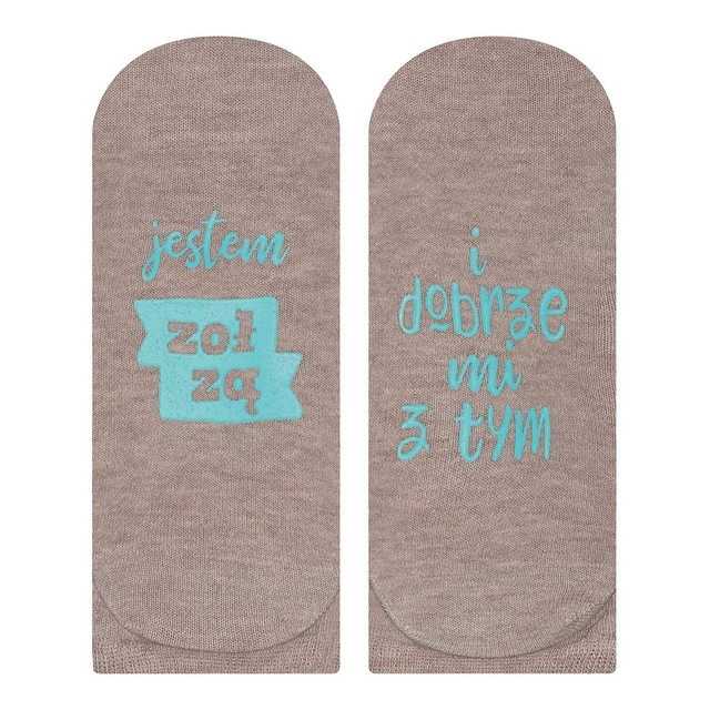 Set of 4x Colorful SOXO women's feet with Polish inscriptions