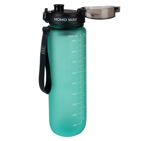 MOMO WAY Water bottle green | durable and practical | BPA free | Tritan