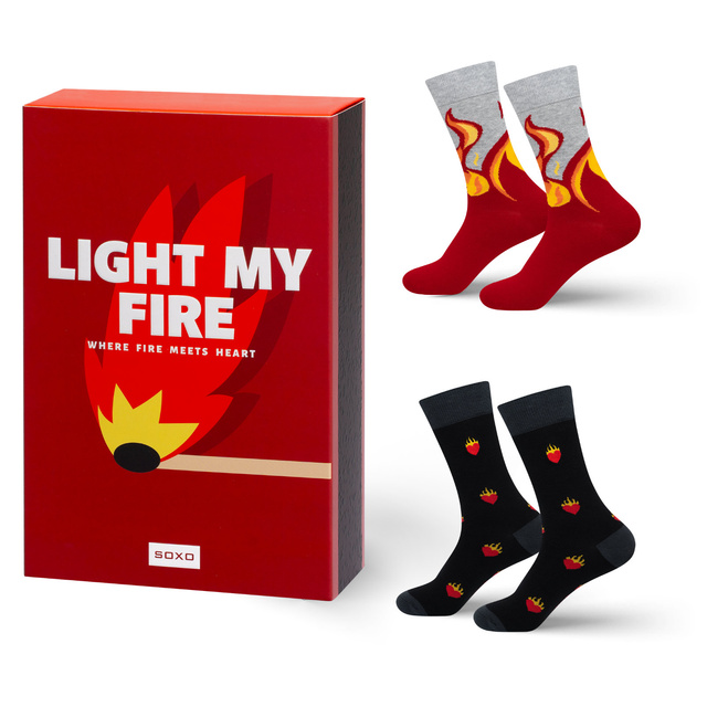 Men's Colorful Socks SOXO Matches - 2 Pairs