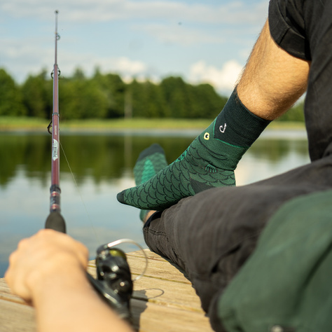 SOXO men's socks Let's go fishing in a pack