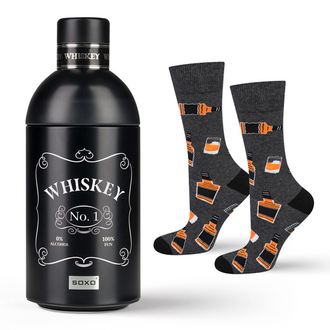 Men's Socks SOXO GOOD STUFF | Whiskey in a bottle | gift for him