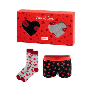 SOXO Boxers and Socks Set - Kiss