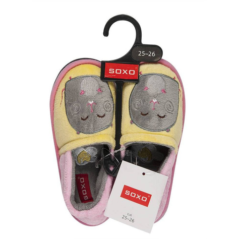 SOXO Children's slippers with rubber sole