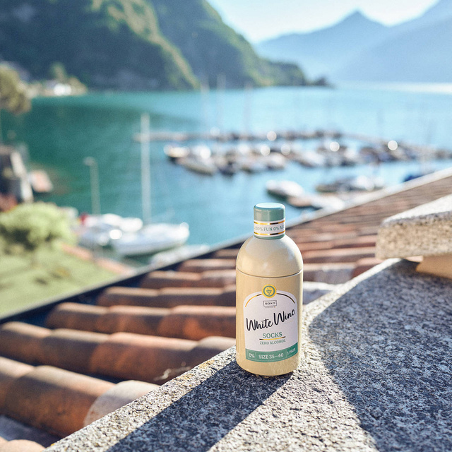 White Wine Socks in a Bottle