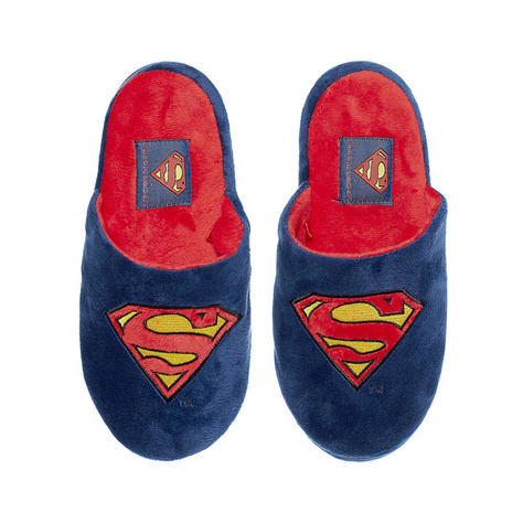 Set of 1x Colorful SOXO Superman socks and 1x Superman men's slippers