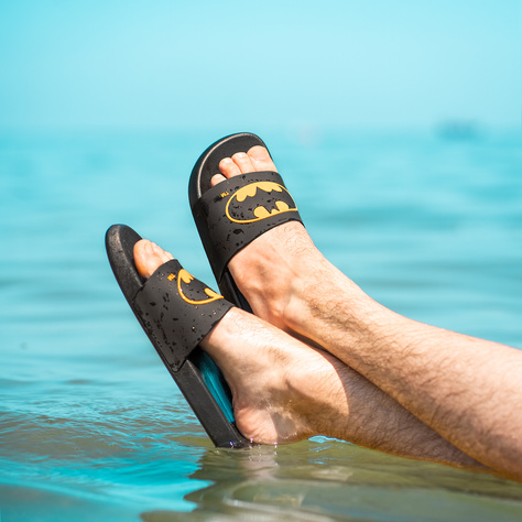 Comfort Women's and Men's Beach Flip-flops SOXO Batman | Perfect for Beach Holidays and Swimming Pool | Rubber