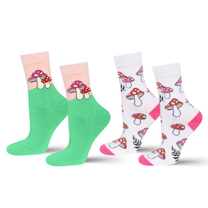 Women's socks SOXO mushrooms - 2 pairs