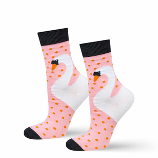 Women's SOXO socks swan