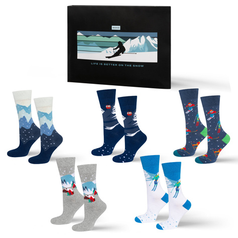 Men's and women's Soxo socks for skiing – 5 pairs