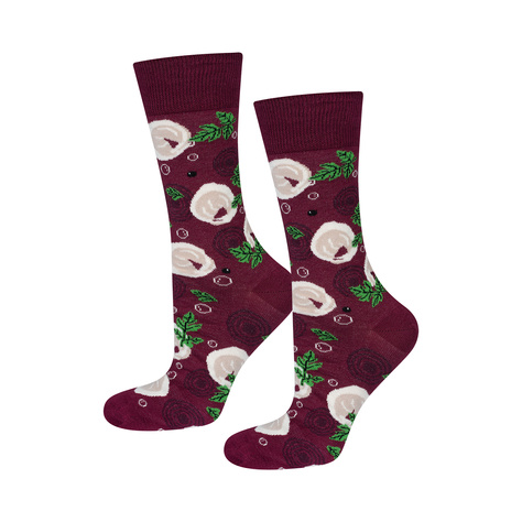 Men's Socks | Women's SOXO GOOD STUFF Borscht with dumplings in a jar funny colorful gift idea for Him | for Her Unisexy