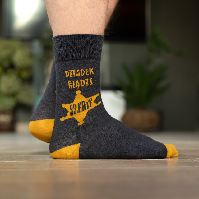 Grandpa Is in Charge Socks