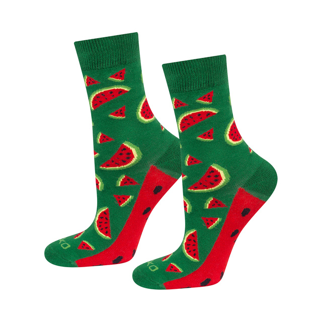 Women's SOXO Socks | Watermelon in a box | A fun gift idea | A fun gift idea | A fun gift.